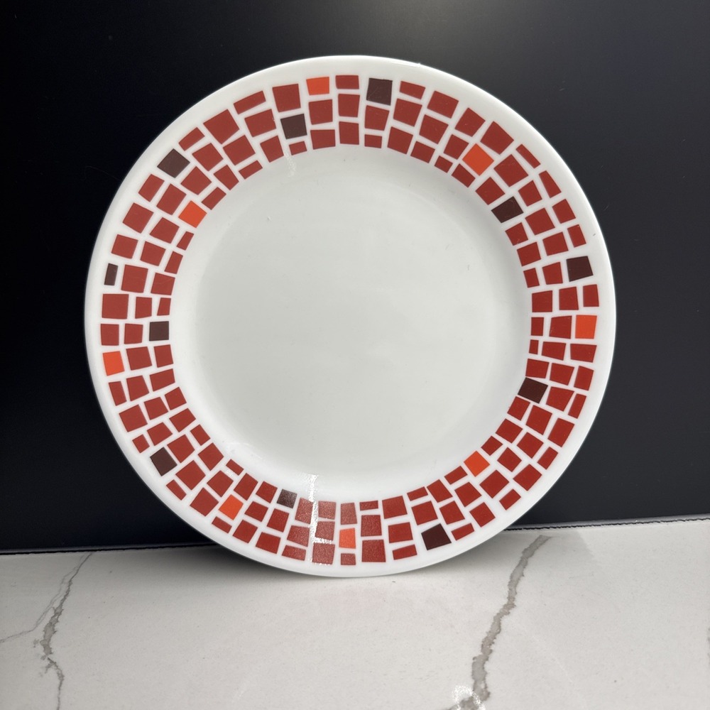 SET OF 4 Corelle Precious Color Red Salad Plates 8.5"